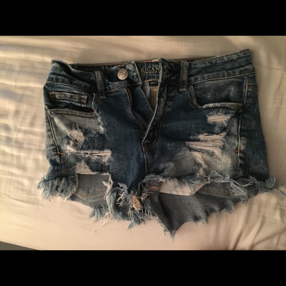 American Eagle Distressed Jean Shorts